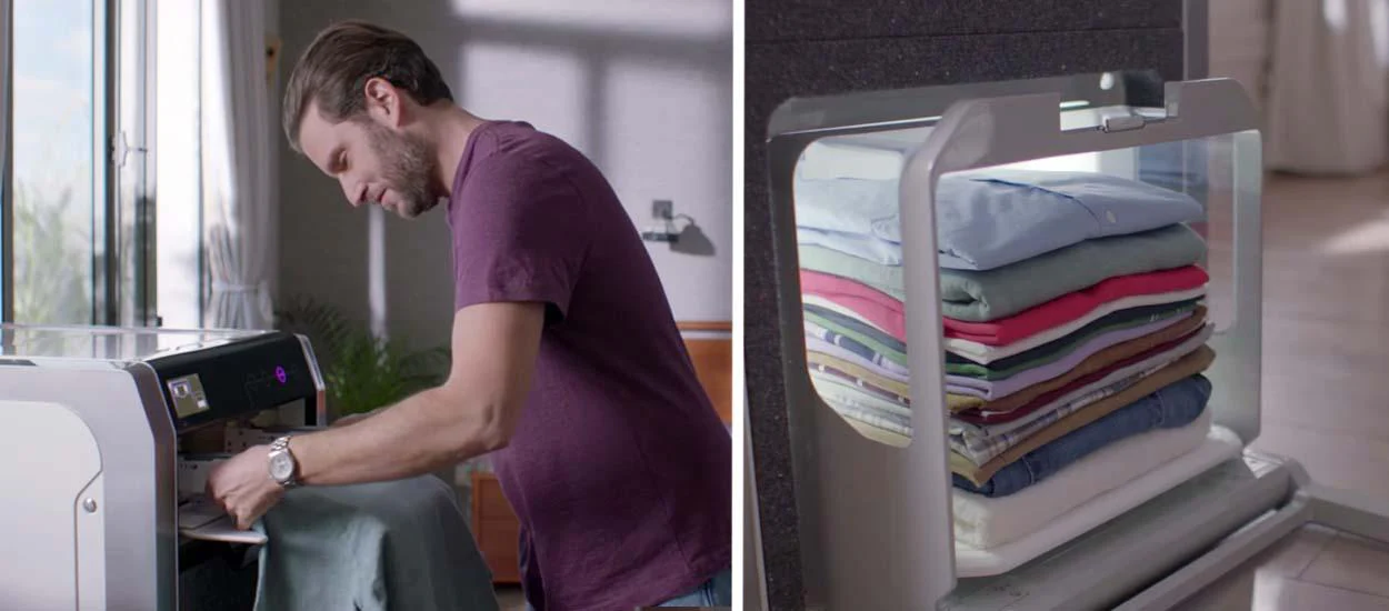 Discover the FoldiMate machine, the revolutionary tool that folds your clothes in minutes! Save time and enjoy impeccable results every time. Find out how FoldiMate can simplify your everyday life at el.foldimateofficial.com.